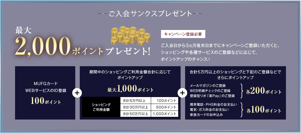 ご入会サンクスプレゼント