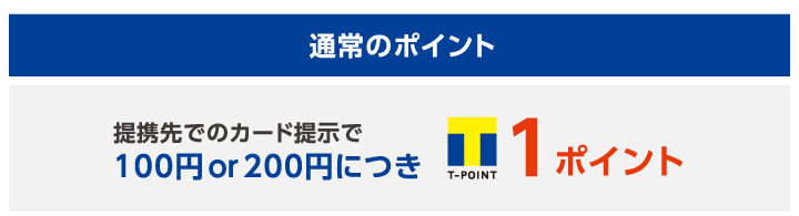 通常のポイント